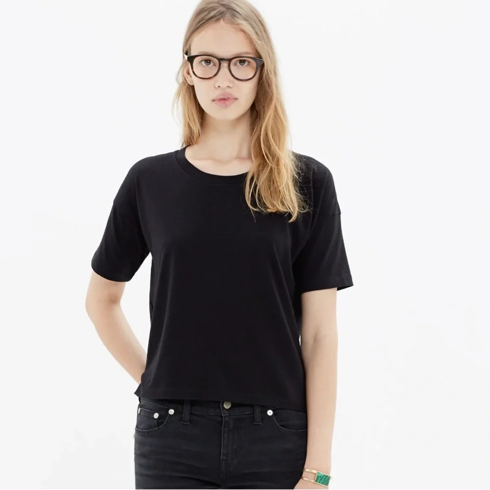 Madewell Women’s Crop Tee Black